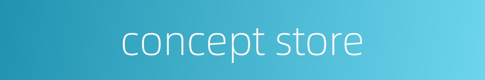 concept store的同义词