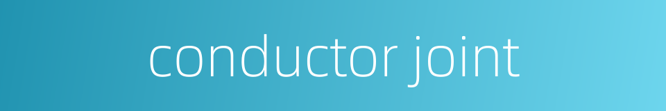 conductor joint的同义词