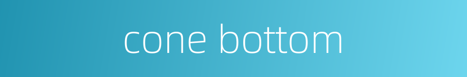 cone bottom的同义词