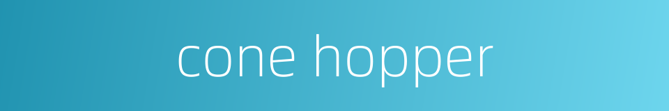 cone hopper的同义词