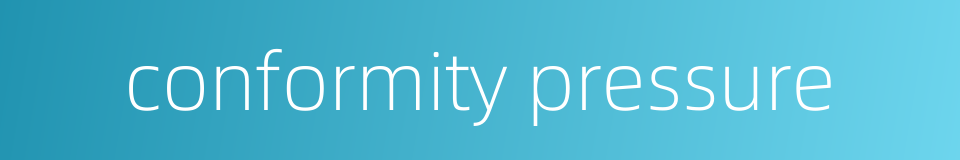 conformity pressure的同义词
