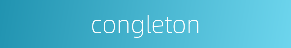 congleton的同义词