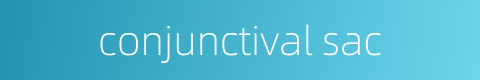 conjunctival sac的同义词