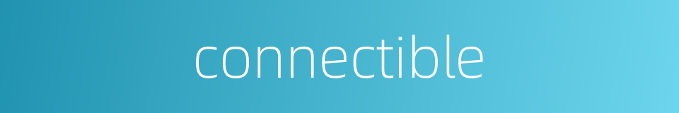 connectible的同义词