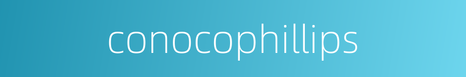 conocophillips的同义词