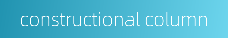 constructional column的同义词