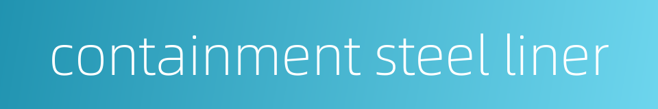 containment steel liner的同义词