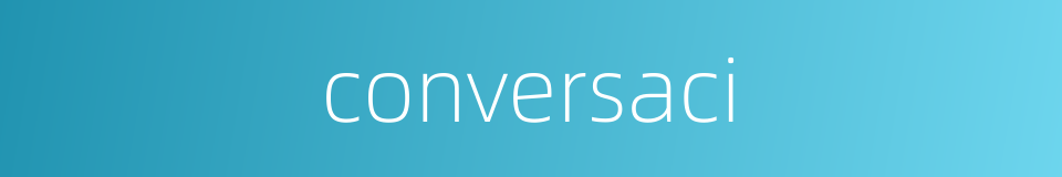 conversaci的同义词