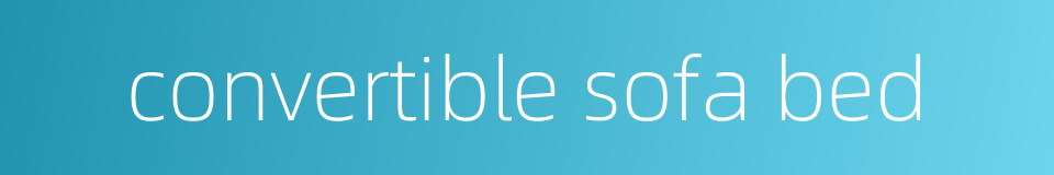convertible sofa bed的同义词