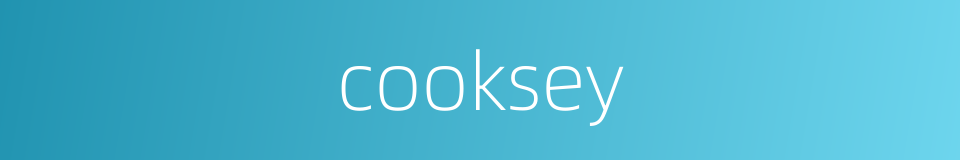 cooksey的同义词