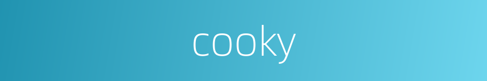 cooky的同义词