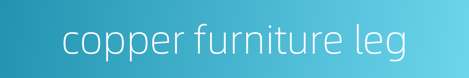 copper furniture leg的同义词