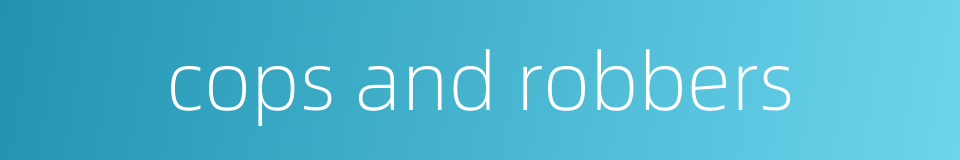 cops and robbers的同义词