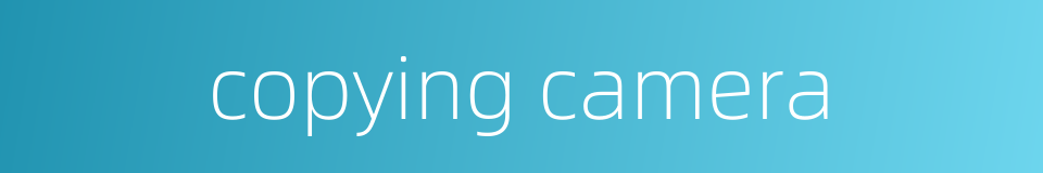 copying camera的同义词