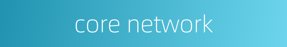 core network的同义词