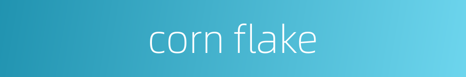 corn flake的同义词