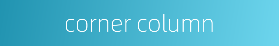 corner column的同义词