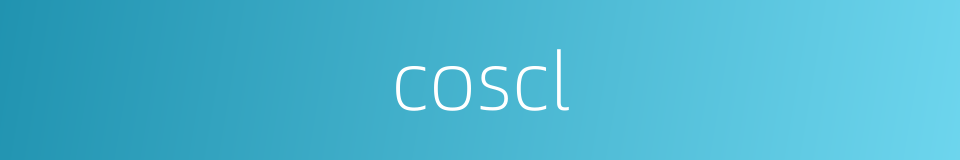 coscl的同义词