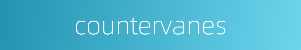 countervanes的同义词
