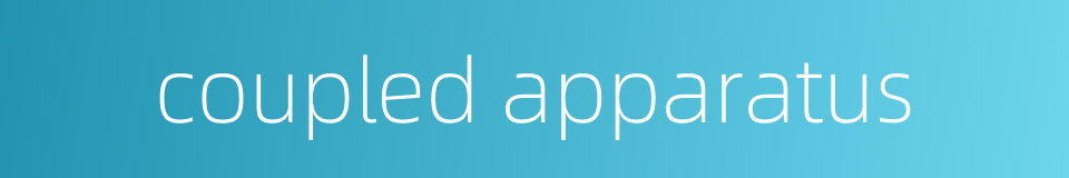 coupled apparatus的同义词