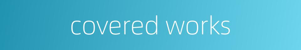 covered works的同义词