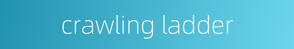crawling ladder的同义词