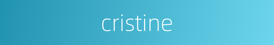 cristine的同义词