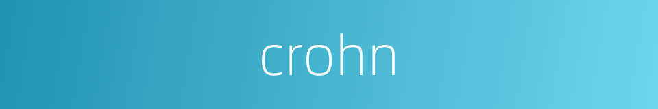 crohn的同义词