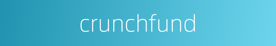 crunchfund的同义词