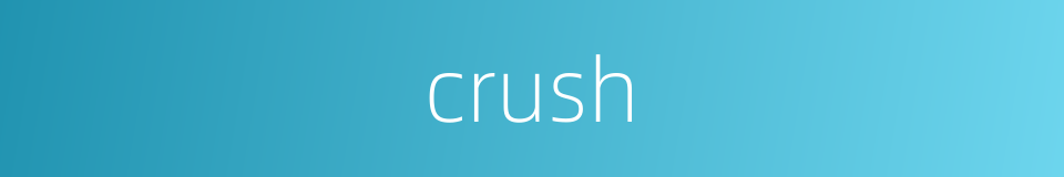 crush的意思