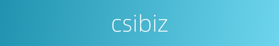 csibiz的同义词