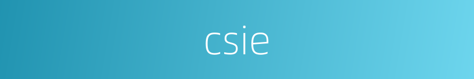 csie的同义词