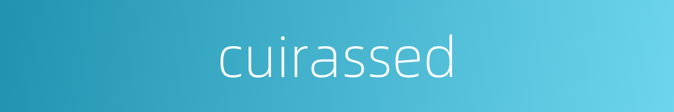cuirassed的同义词