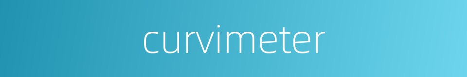 curvimeter的同义词