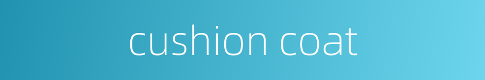 cushion coat的同义词