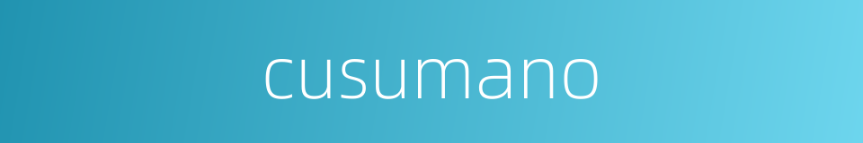 cusumano的同义词