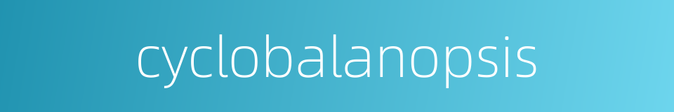 cyclobalanopsis的同义词