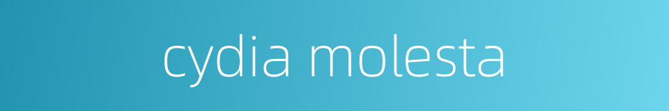 cydia molesta的同义词