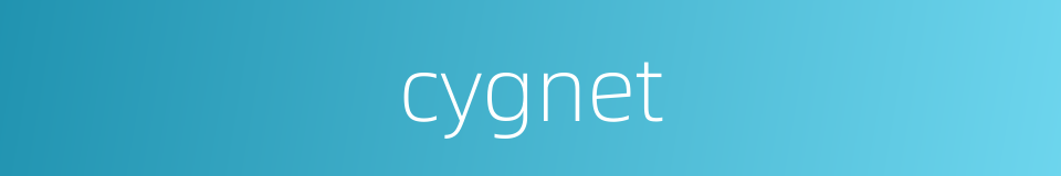 cygnet的同义词