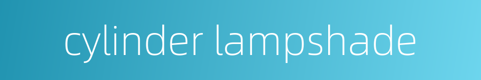 cylinder lampshade的同义词