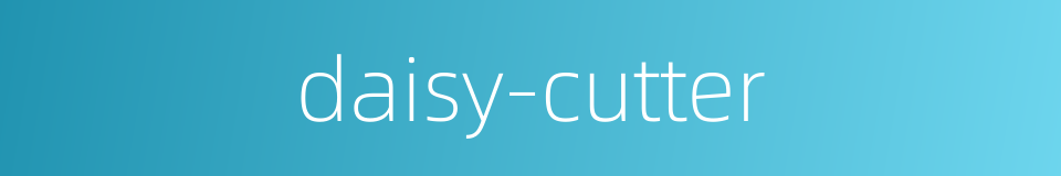 daisy-cutter的同义词