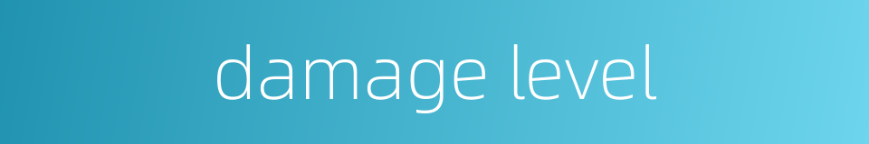 damage level的同义词