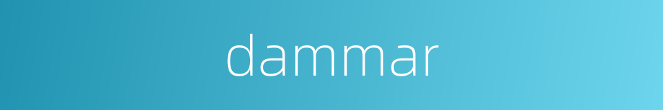 dammar的同义词