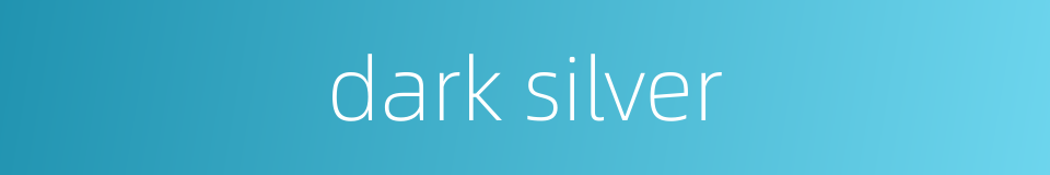 dark silver的同义词