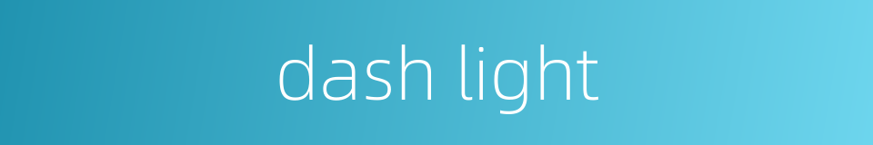 dash light的同义词