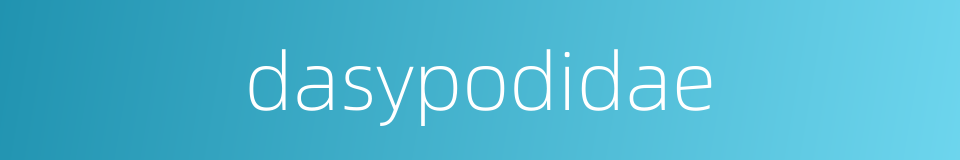 dasypodidae的同义词