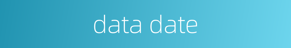 data date的同义词