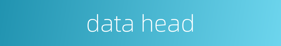 data head的同义词