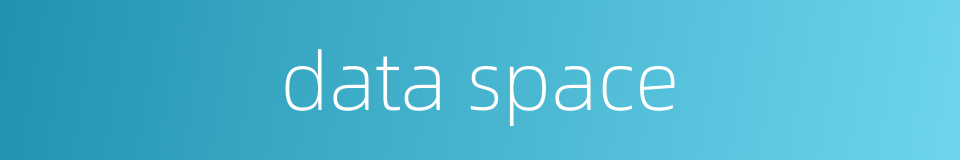 data space的同义词