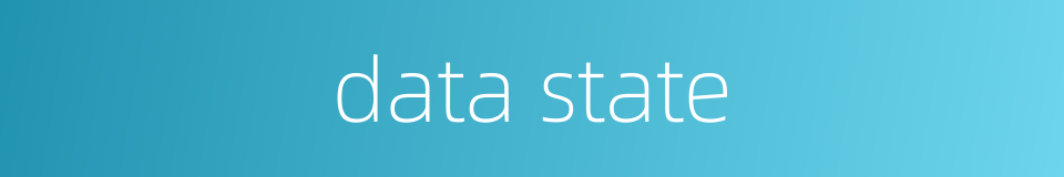 data state的同义词